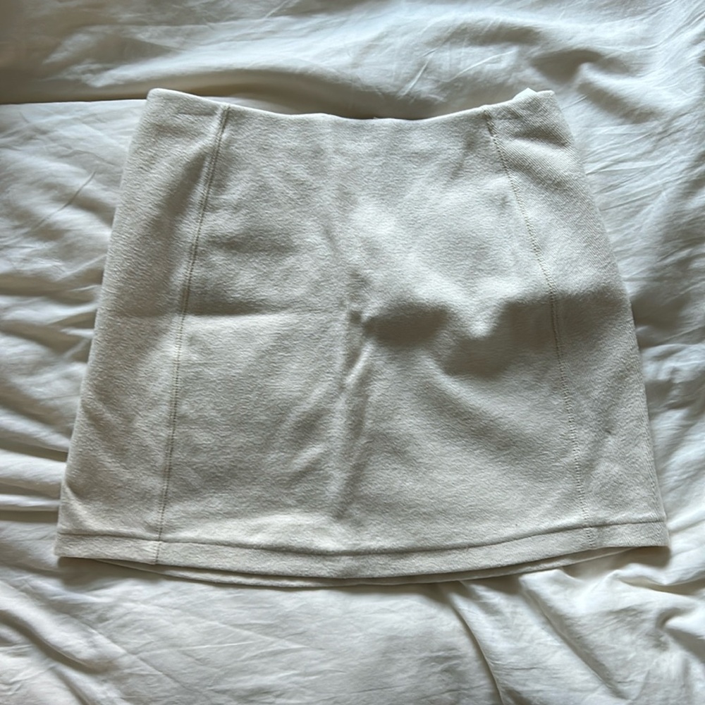 Cream Kotn skirt